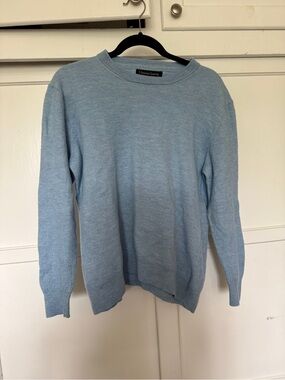 Christian Lacroix Light Blue Crewneck Merino Wool Sweater
